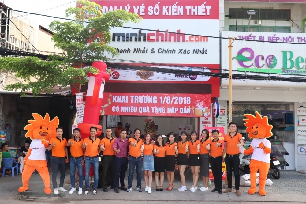 Mừng Cửa Hàng Xổ Số Thứ 42 Công Ty Minh Chính Lottery Khai Trương
